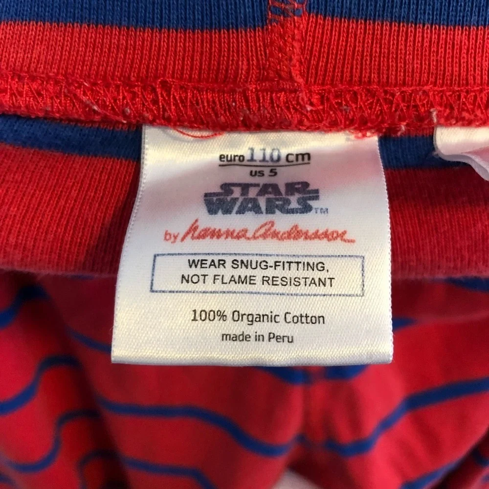 HANNA ANDERSSON  Pajamas Star Wars Red Blue Stripe